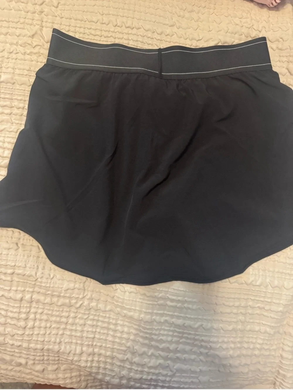 ALO Yoga Black Athletic Skort with Built-In Shorts